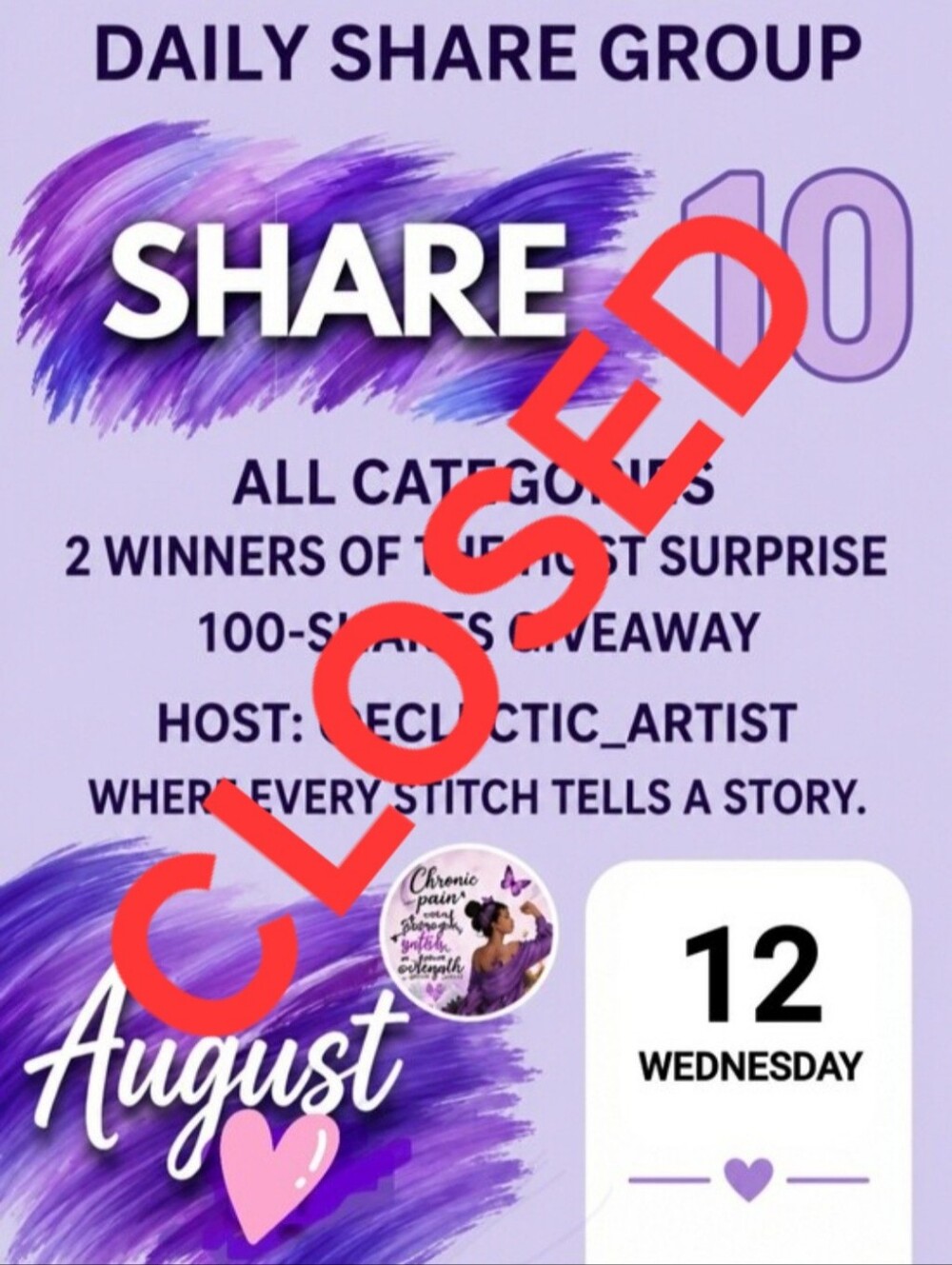 Share 10 Wednesday 8/12/26 CLOSED - Picture 1 of 13